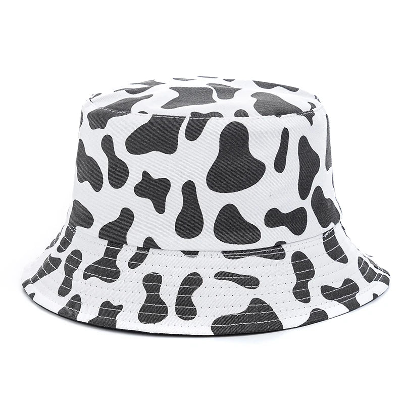 Hot Sale Unisex Bucket Hats Summer Double-sided Wear Fruit Printing Women Cap Outdoor Sun Hat Men Classic Panama Bucket Hat