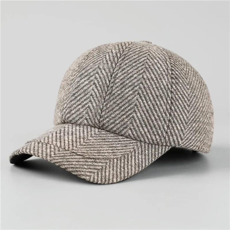 Auturnn Thick Warm Men Winter Baseball Cap With Ear Flaps, Ideal choice for Gifts