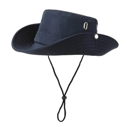 Men’s Wide Brim Fisherman Hat Breathable Outdoor Sun Protection Fishing Hat