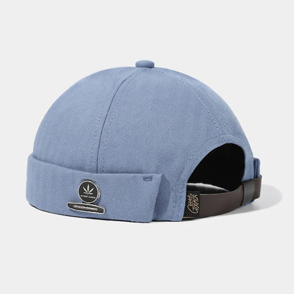 Unisex Cotton Brimless Docker Cap – Retro Skullcap Street Hip Hop Summer Hat