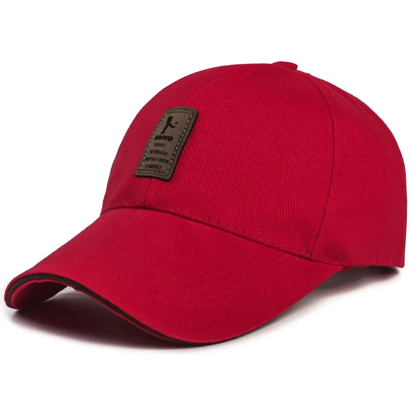 Structured Baseball Caps for Women Men Solid Snapback Label Stick Sunhat Outdoor Breathable Hip Hop Baseball Hat Trucker Dad Cap