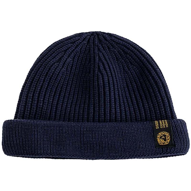 New Men Outdoor Skull Cap Fashion Short Melon Winter Chic Hats Sailor Style Landlord Hats For Men Autumn Short Beanie Cap