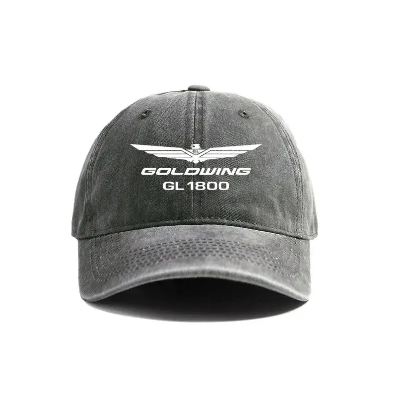 2025 Goldwing GL1800 Baseball Cap Distressed Hats Cap Men Retro Outdoor Summer Adjustable Hat Casual and Versatile