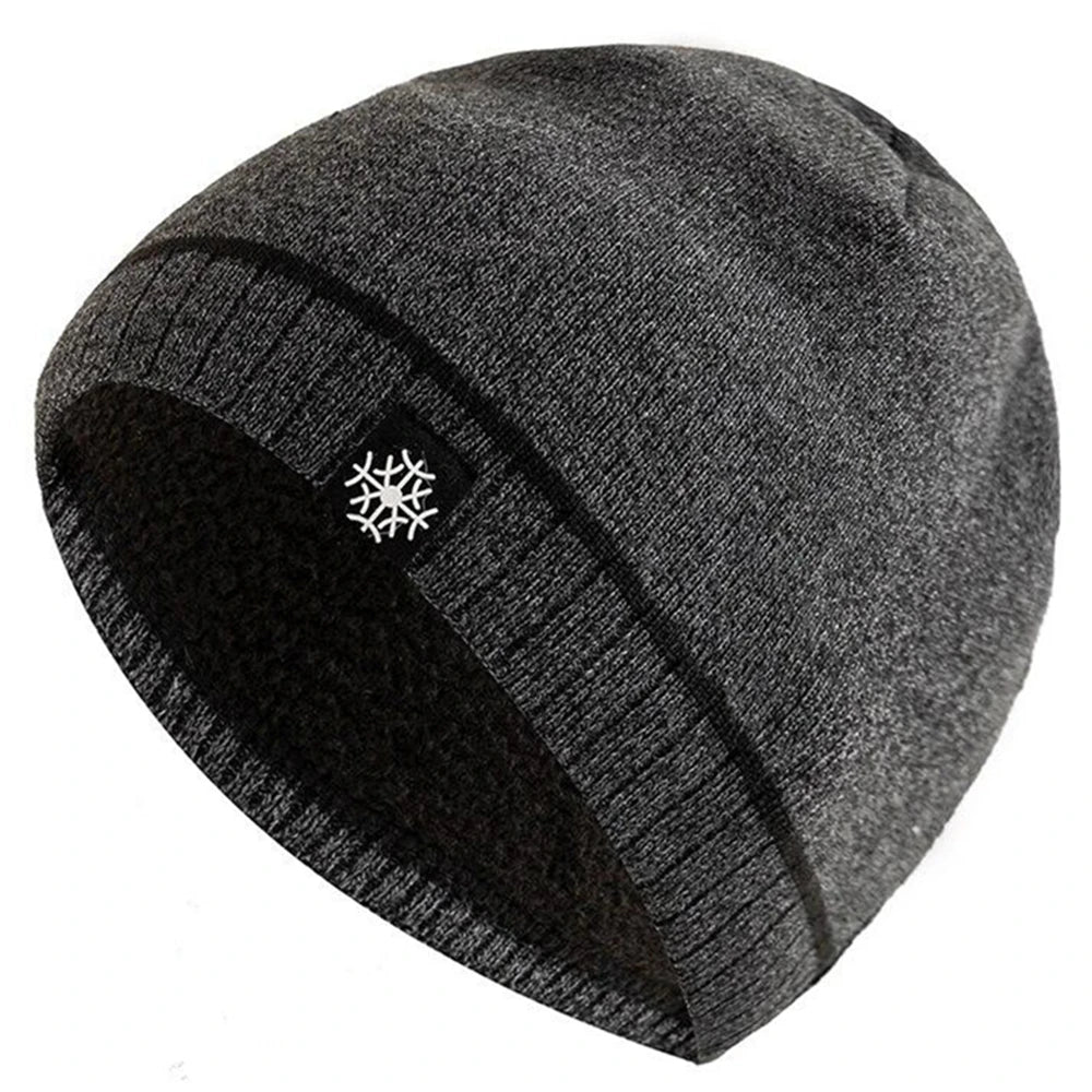 Hot Sale Winter Hats Outdoor Men Warm Ski Beanie Cap Casual Snow Label Decor Winter Luxury Knitted Hats