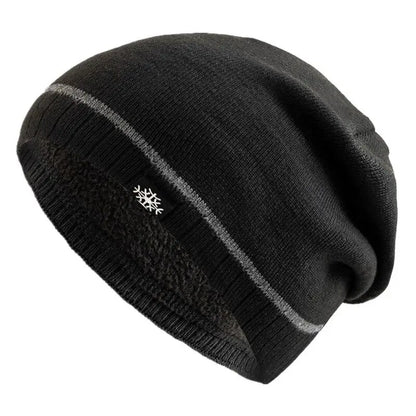 Hot Sale Winter Hats Outdoor Men Warm Ski Beanie Cap Casual Snow Label Decor Winter Luxury Knitted Hats