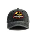 Jurassic Park Baseball Cap Distressed Hats Cap Dinosaur Men Retro Outdoor Summer Adjustable Hat Casual Versatile Sun Protection