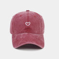 Washed Cotton Baseball Cap Women Men Soft Top Embroidered Love Retro Simple Summer Snapback Hats For Women Outdoor Dad Hat New