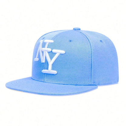 3D Letter Embroidery Baseball Cap Fashion Hip Hop Flat Brim Outdoor Casual Sun Hats Men Daily Street Snapback Caps