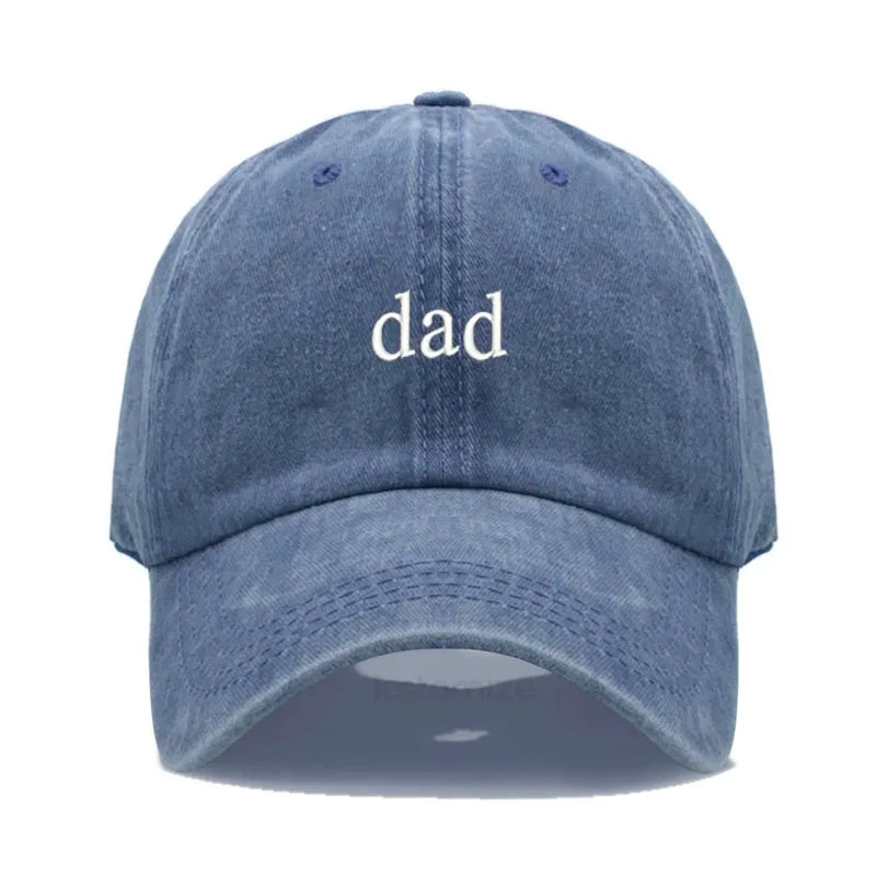 New dad mom Embroidery Soft Cotton Baseball Cap Fashion Women Men Hat Sport Visors Snapback Cap Sun Hat Breathable Outdoor Caps