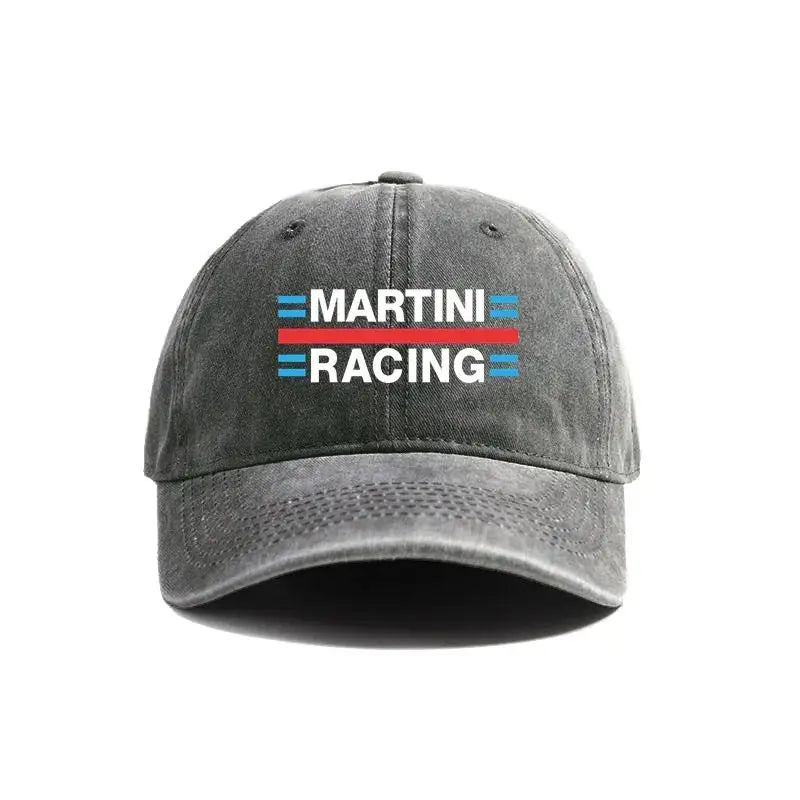 Martini Racing Baseball Caps Distressed Hats Cap Men Women Retro Outdoor Summer Adjustable Dad Hats