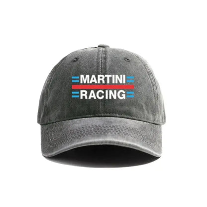 Martini Racing Baseball Caps Distressed Hats Cap Men Women Retro Outdoor Summer Adjustable Dad Hats