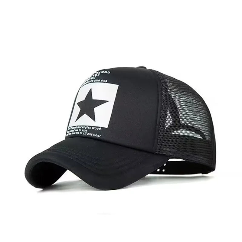 Unisex Mesh Trucker Baseball Cap – Snapback Hip Hop Summer Outdoor Casual Sun Hat