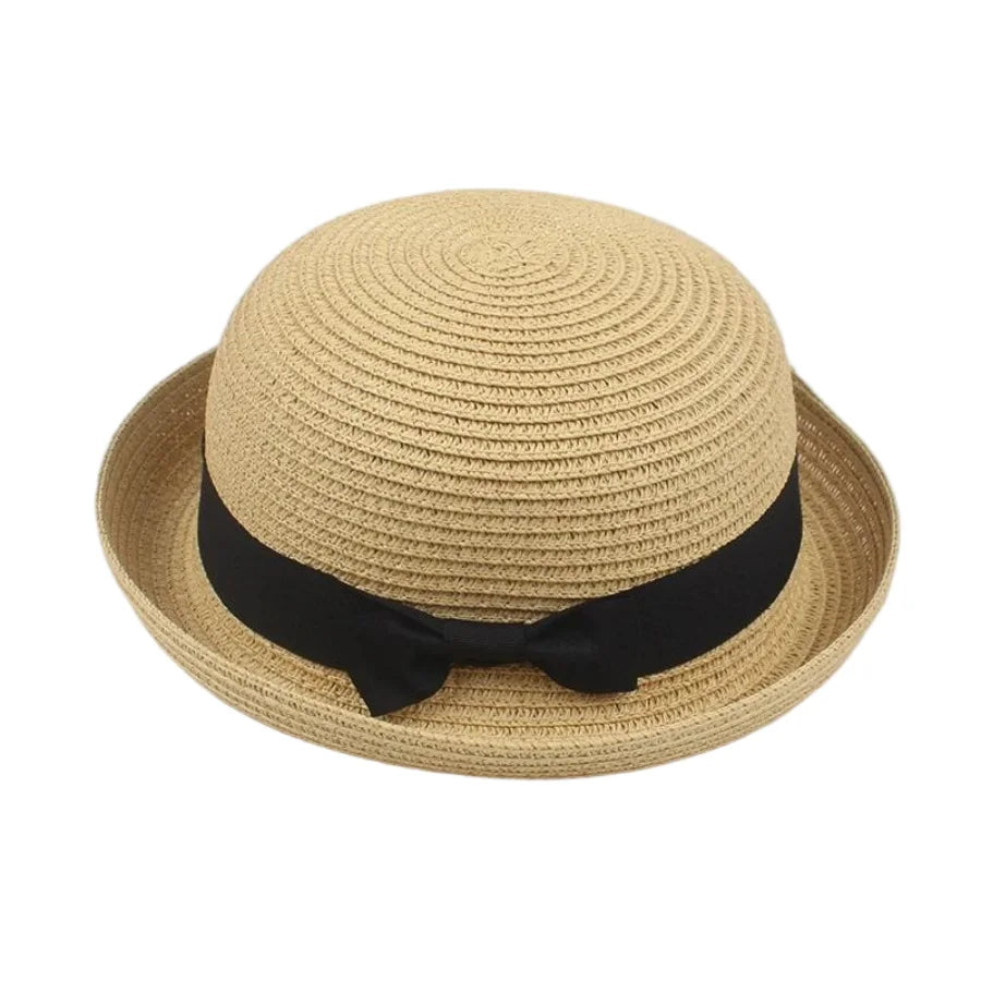 Korean Summer Men's and Women's Top Hats Straw Hats Sunshade Sunscreen Hats Beach Vacation Travel Hat