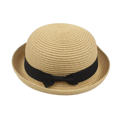 Korean Summer Men's and Women's Top Hats Straw Hats Sunshade Sunscreen Hats Beach Vacation Travel Hat