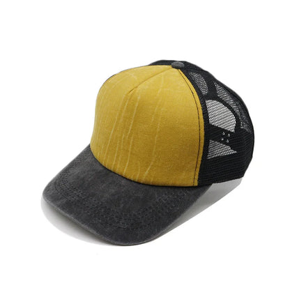 1pcs Baseball Cap Men's Summer Breathable Mesh Sun Hat Unisex Cotton Snapback Cap Truck Caps Visor