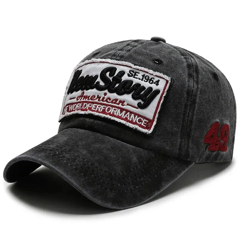 Hat Men's Washed Cloth Cap Korean Outdoor Sunscreen Hat Casual And Versatile Street Spring And Autumn Sunshade Baseball Cap