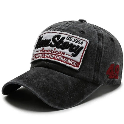 Hat Men's Washed Cloth Cap Korean Outdoor Sunscreen Hat Casual And Versatile Street Spring And Autumn Sunshade Baseball Cap