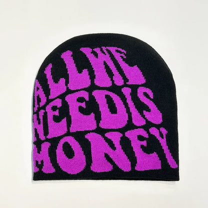 Fashion Printed Knitted Hat Women Men Couple Warm Y2K Beanies Bonnet Wool Skullies Hoods Lady Accessories Hip hop Gorra