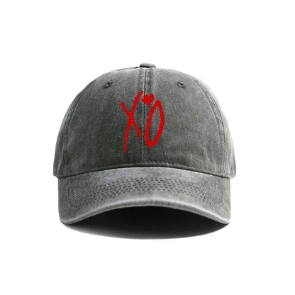 2025  XO The Weeknd Baseball Cap Distressed Hats Cap Men Retro Outdoor Summer Adjustable Dad Hat  Fashion