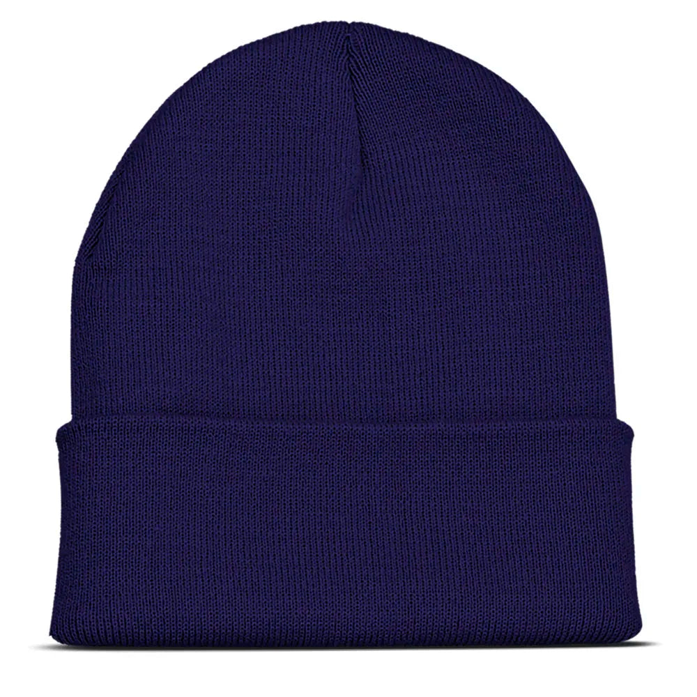 Personalized Custom Beanies Hats with Embroidery Text Logo for Men Women Warm Winter Knitted Cuff Beanie Cap Dropshipping