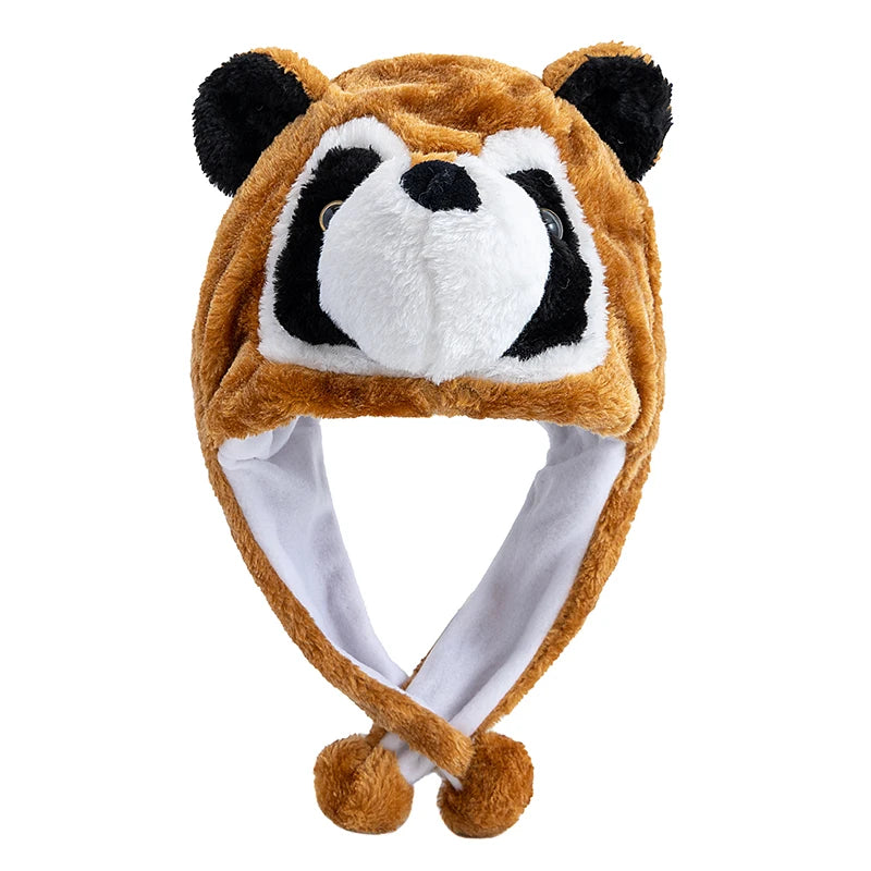 New Style Unisex Funny 3D Plush Elephant Style Decorative Hat Mischievous Cap For Man Women Plush Winter Lovely Family Hat