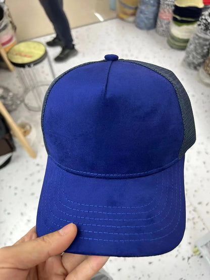 Unisex 5 Panel Suede Mesh Baseballl Cap Four Season Men Women Blank Snapback Caps Dad Hats Outdoor Sport Sun Gorras