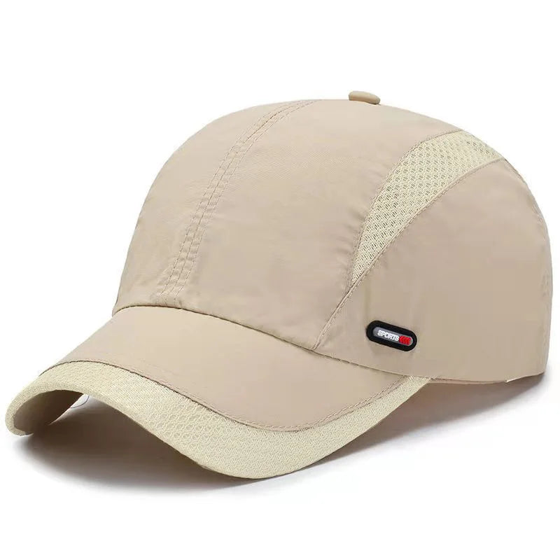 Quick-Dry Baseball Cap - Adjustable, Moisture-Wicking Sun Hat for Outdoor Sports & All Seasons