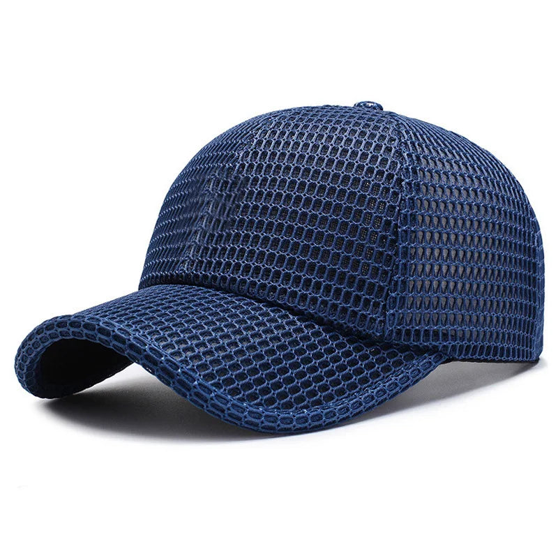Breathable Men's Mesh Baseball Cap for Summer Fishing and Outdoor Activities