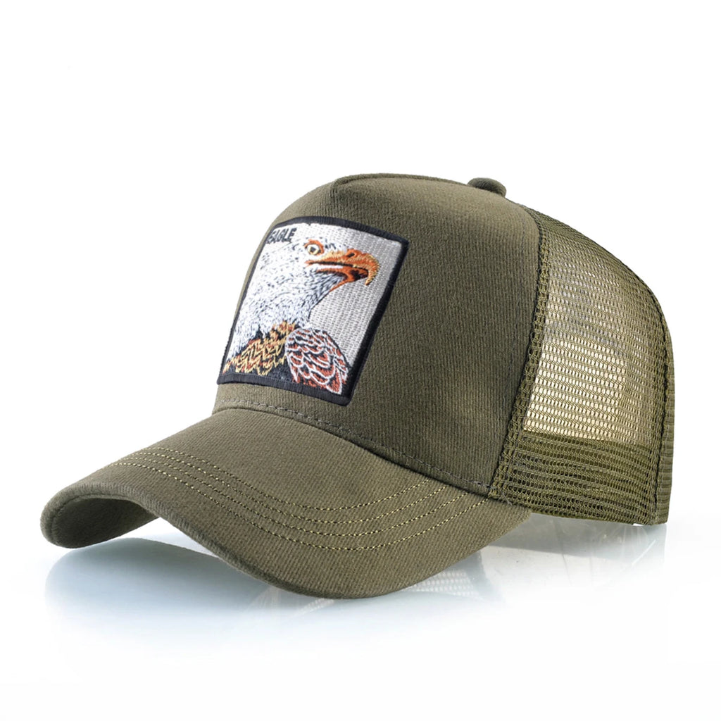 Camouflage Baseball Cap With Embroidery Eagle Patch Four Seasons Snapback Visor Hat For Men Fashion Hip Hop Trucker Cap Women