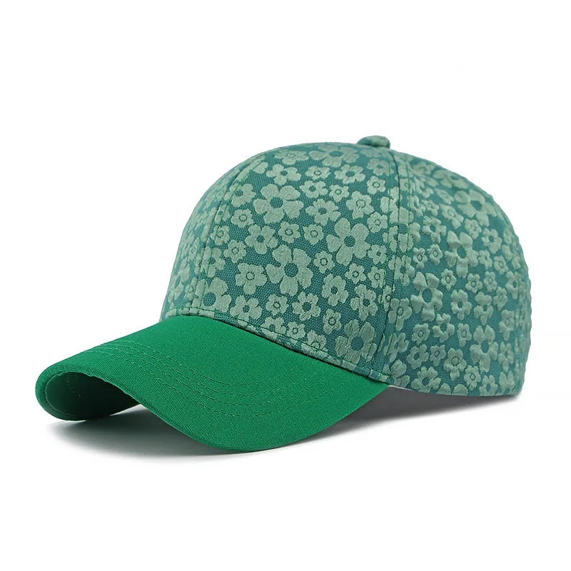 Ethnic Wind Hat for Men and Women Outdoor Sunshade Baseball Hat Fashion Imitation Cowboy Print Hard Top Duck Tongue Hat Trend
