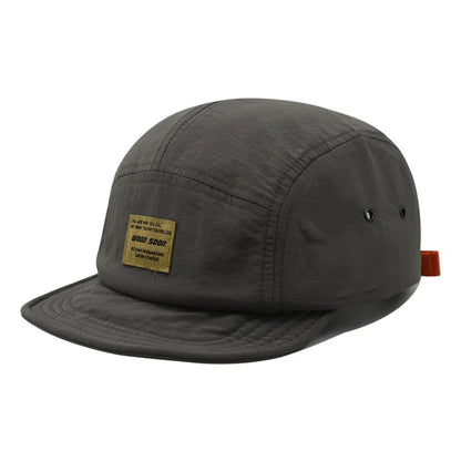 Unisex 5-Panel Snapback Cap – Quick-Dry Flat Brim Summer Casual Sun Hat