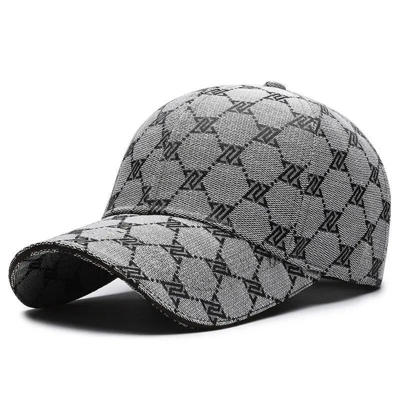 Unisex Distressed Baseball Cap Casual Sun Protection Hat Three-Line Design