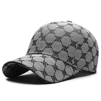 Unisex Distressed Baseball Cap Casual Sun Protection Hat Three-Line Design