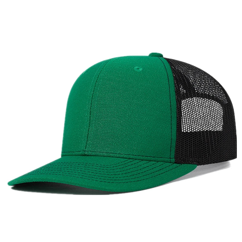 Hot Sale Unisex Cap Slight Curved Brim Style Trucker Hat  Men & Women Casual Outdoor Breathable Summer Cap