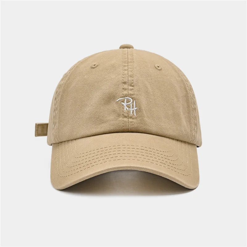 Unisex RH Letter Embroidery Baseball Cap – Adjustable Summer Streetwear Hip Hop Trucker Hat