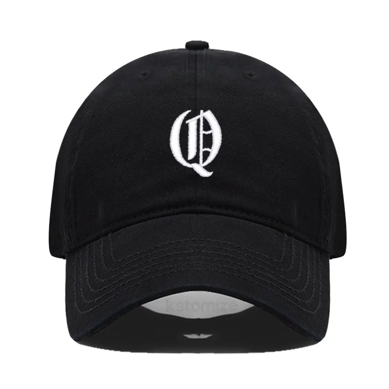 Old English Letter A-Z Embroider Baseball Cap For Men Womne High Quality Soft Cotton Fashion Team Sport Visors Snapback Caps