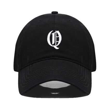 Old English Letter A-Z Embroider Baseball Cap For Men Womne High Quality Soft Cotton Fashion Team Sport Visors Snapback Caps