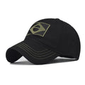 Men’s Camouflage Baseball Cap Brazil Flag Embroidered Tactical Outdoor Hunting Dad Hat