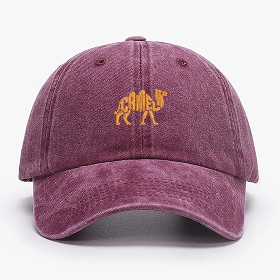 Camel Embroidered Exquisite Animal vintage cotton Baseball caps Men Women Washed Hat Sports Fishing Dad Summer Peaked cap