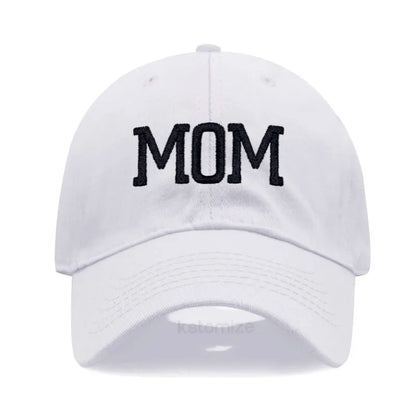 DAD MOM Embroidery Pure Cotton Men's Baseball Cap For Man  Womne's Fashion Sport Golf Caps Sun Hat Dropshipping
