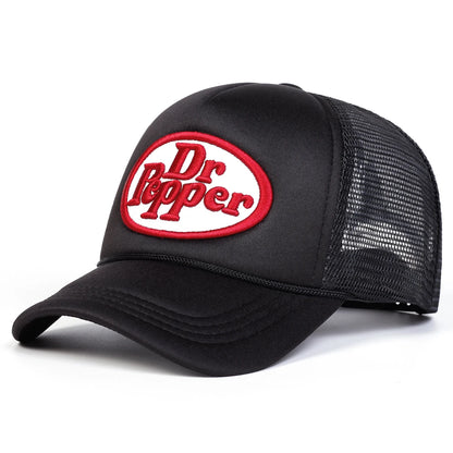 Unisex Dr Prpper Letter Embroidery Baseball Net Caps Spring and Summer Outdoor Adjustable Casual Hats Hip Hop Hat Sunscreen Hat