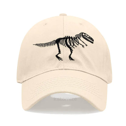 Cotton Baseball Cap for Men Women Unisex Embroidery Dinosaur Tyrannosaurus Rex Dad Hat Protection Outdoor Sports Golf Caps