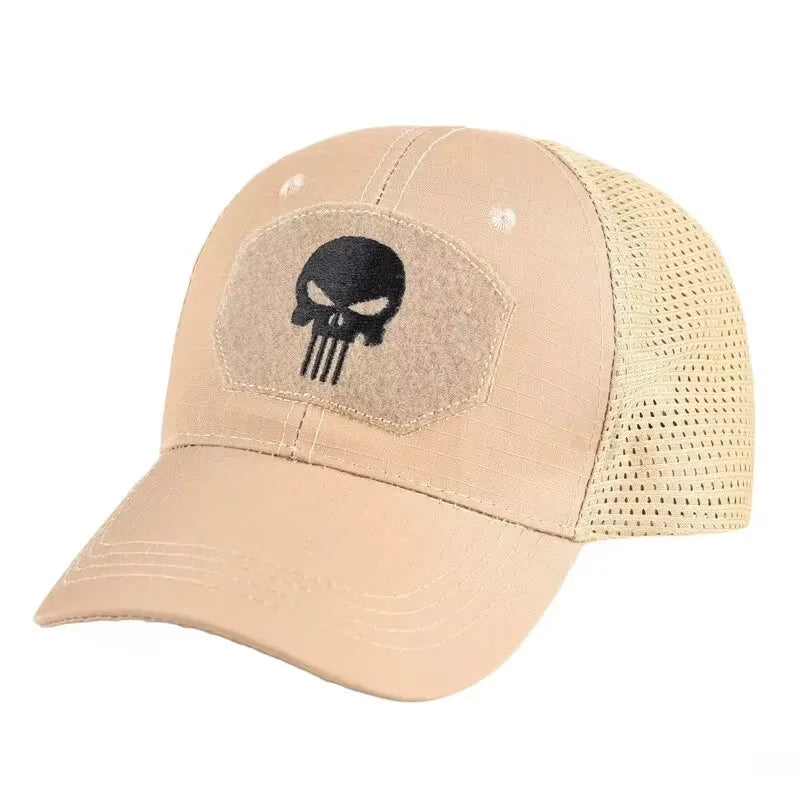 Camouflage Military Cap Breathable Mesh Outdoor Sports Sun Protection Peaked Hat