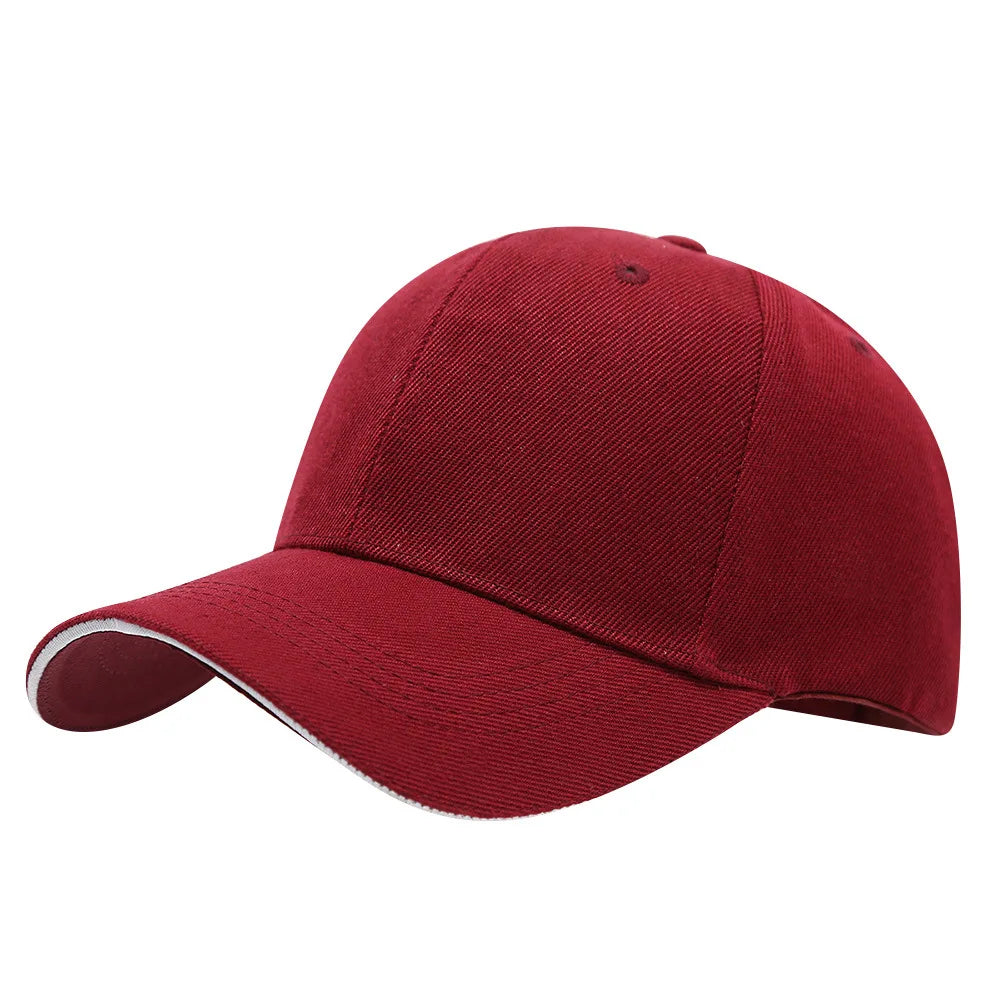 6-panel Baseball Cap Classic Unisex Snapback Hat For Men Women Dad Hat With Sandwich Brim Casual Hip Hop Street Solid Color Cap