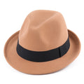 British Style Classic Jazz Hats Autumn and Winter New Women's Woolen Hat Men's Felt Warm Hat Stage Performance Hat