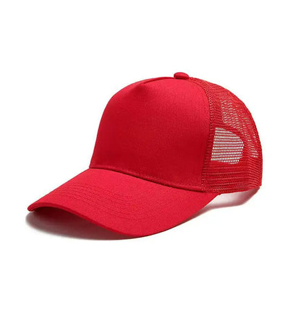 Mesh Cap Women Spring Summer Hats For Women Baseball Cap Cotton Solid Colored Wholesale Stock 6 Panel 5 Panel Breathable Cap