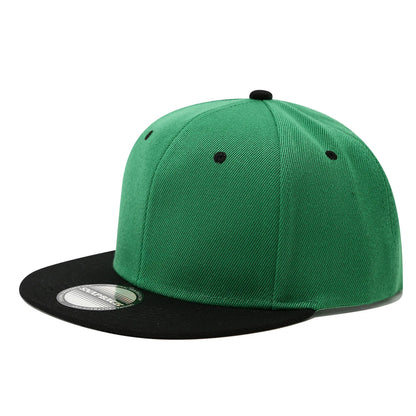 Flat Edge Baseball Cap Korean Version Two-color Splicing Hip-hop Hat Men's and Women's Tide Street Cool Hip-hop Hat