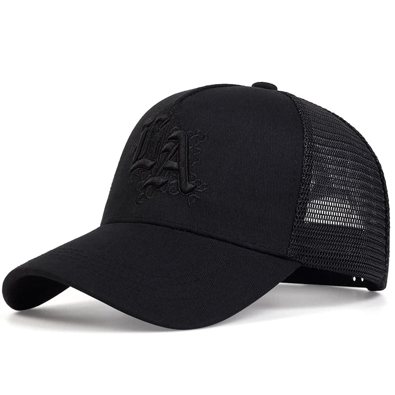 Unisex Letter Embroidery Baseball Net Caps Spring and Summer Outdoor Adjustable Casual Hats Sunscreen Hat