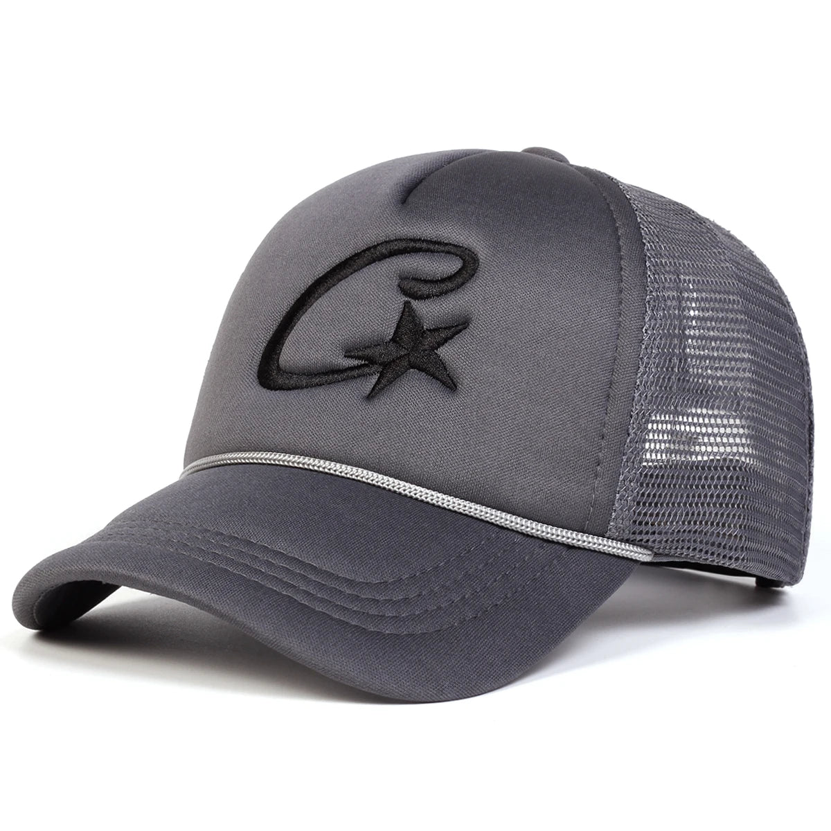 Unisex C Letter Pentagram Embroidery Baseball Net Caps Spring and Summer Outdoor Adjustable Casual Hats Sunscreen Hat