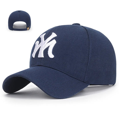 Unisex Letter Embroidery Baseball Cap – Cotton Snapback Trucker Visor Sun Hat